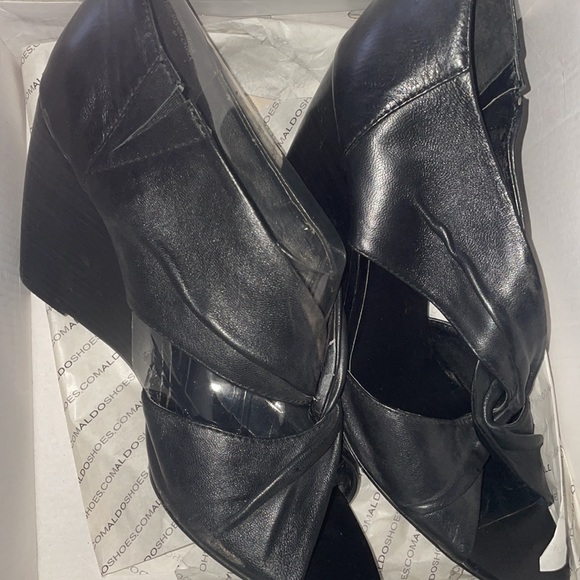 Aldo Alepin Wedge Open Toe Shoes 9 - Picture 12 of 12